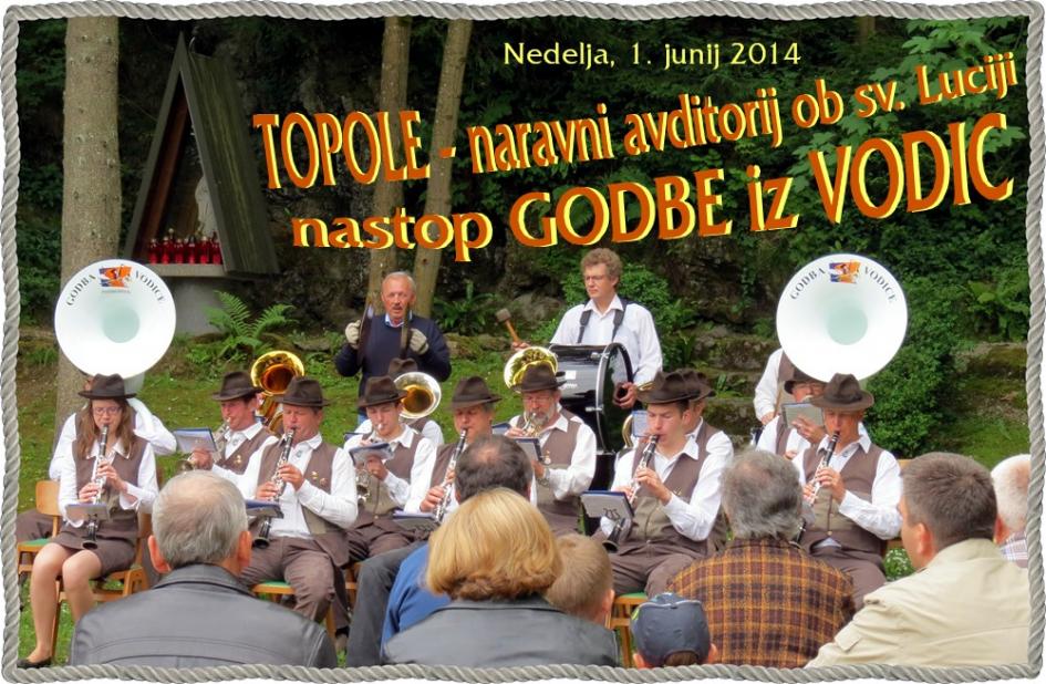 Nastop VODIŠKE GODBE v TOPOLAH