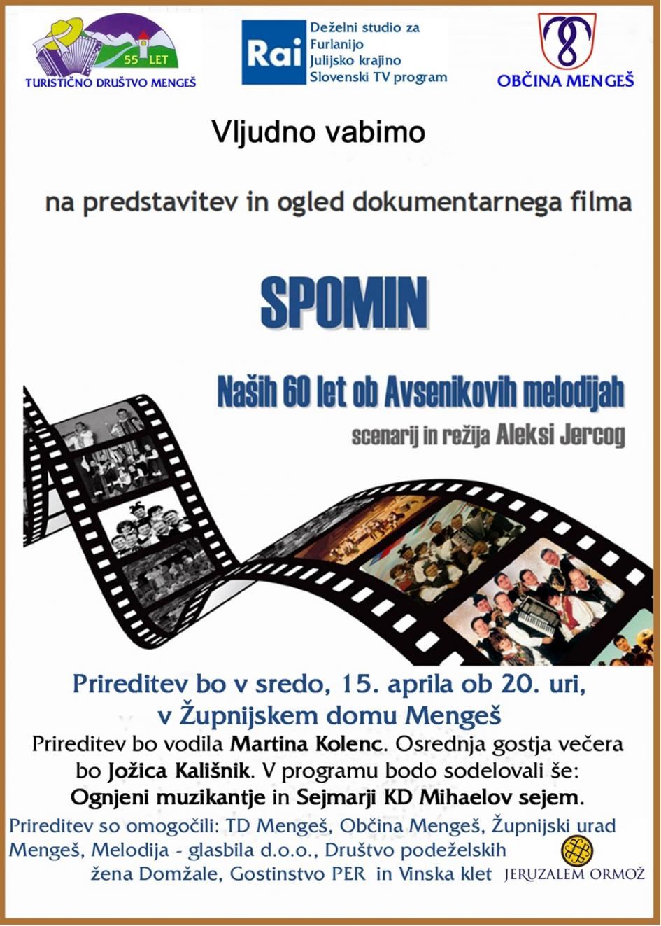 Projekcija filma SPOMIN