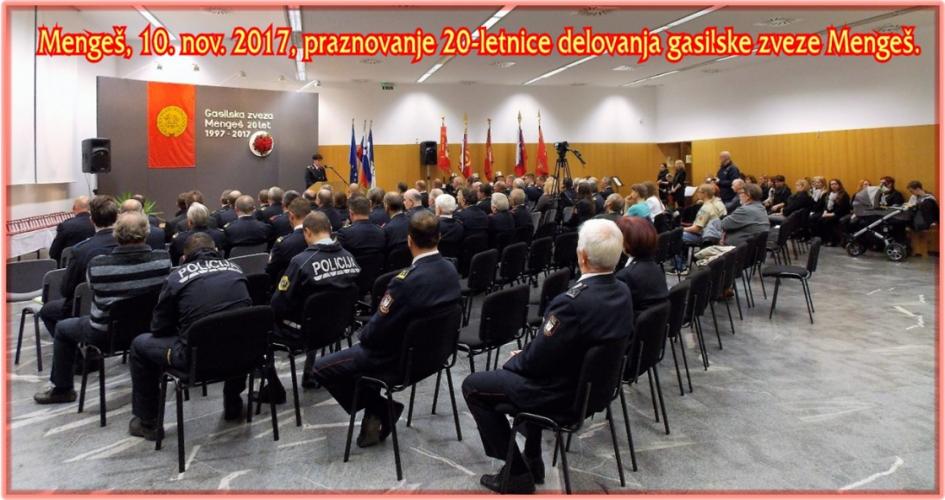 Praznovanje 20-letnice Gasilske zveze Mengeš