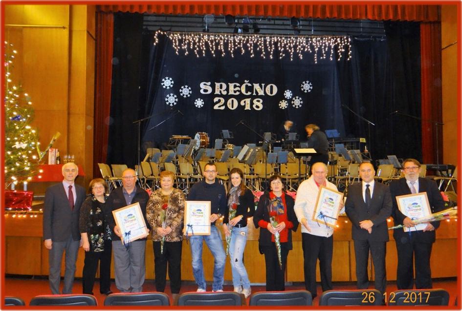 Prejemniki PRIZNANJ Turističnega društva Mengeš za leto 2017