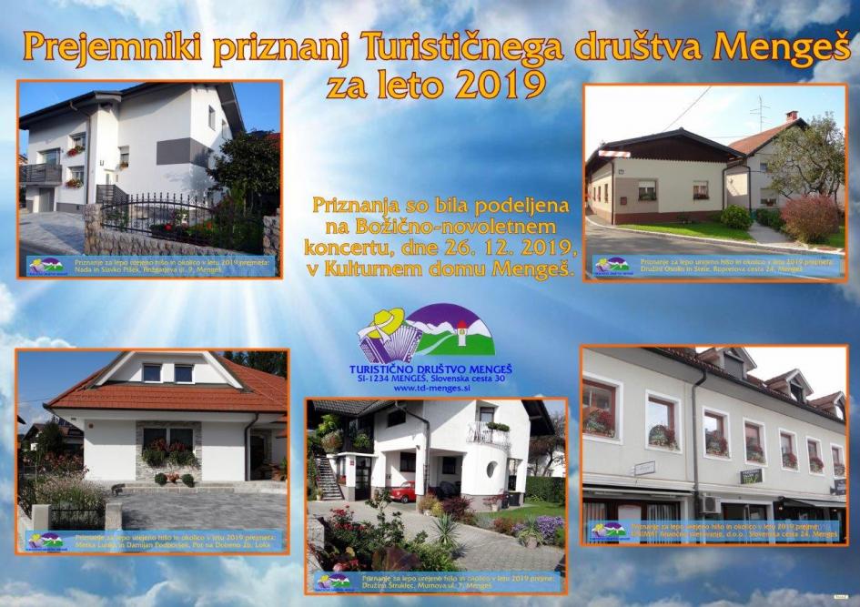PODELITEV PRIZNANJ TURISTIČNEGA DRUŠTVA MENGEŠ