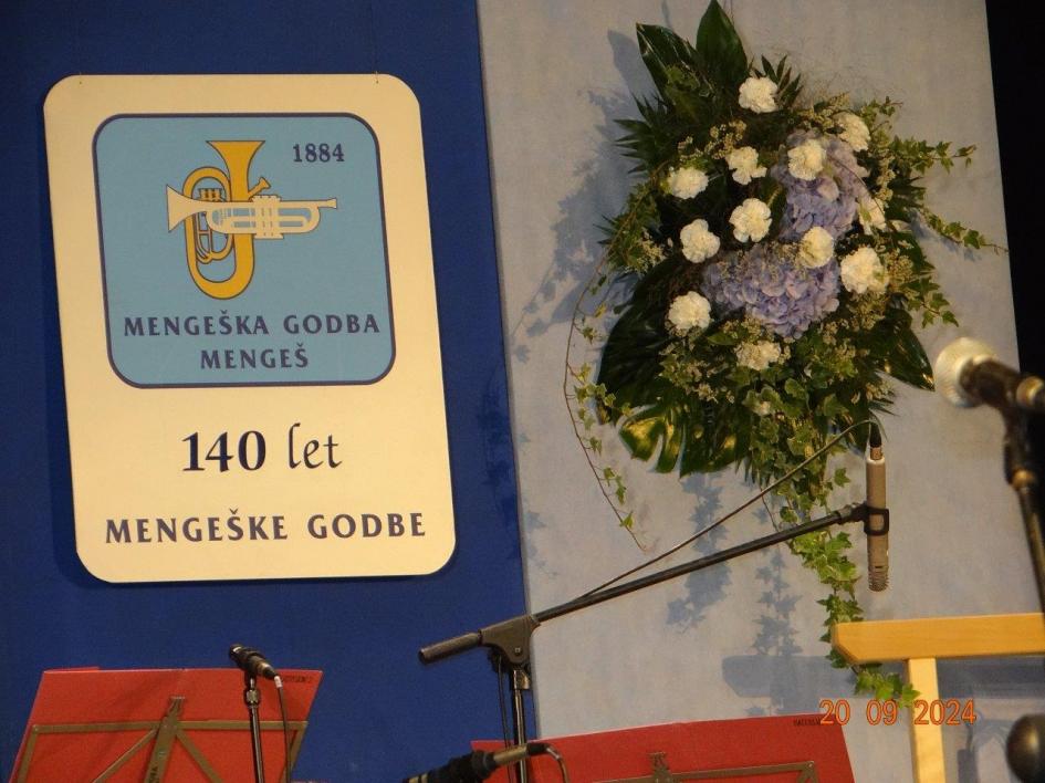 Godba Mengeš je 20. 9. 2024 praznovala 140 let