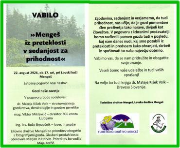 MENGEŠ IZ PRETEKLOSTI V SEDANJOST IN ZA PRIHODNOST