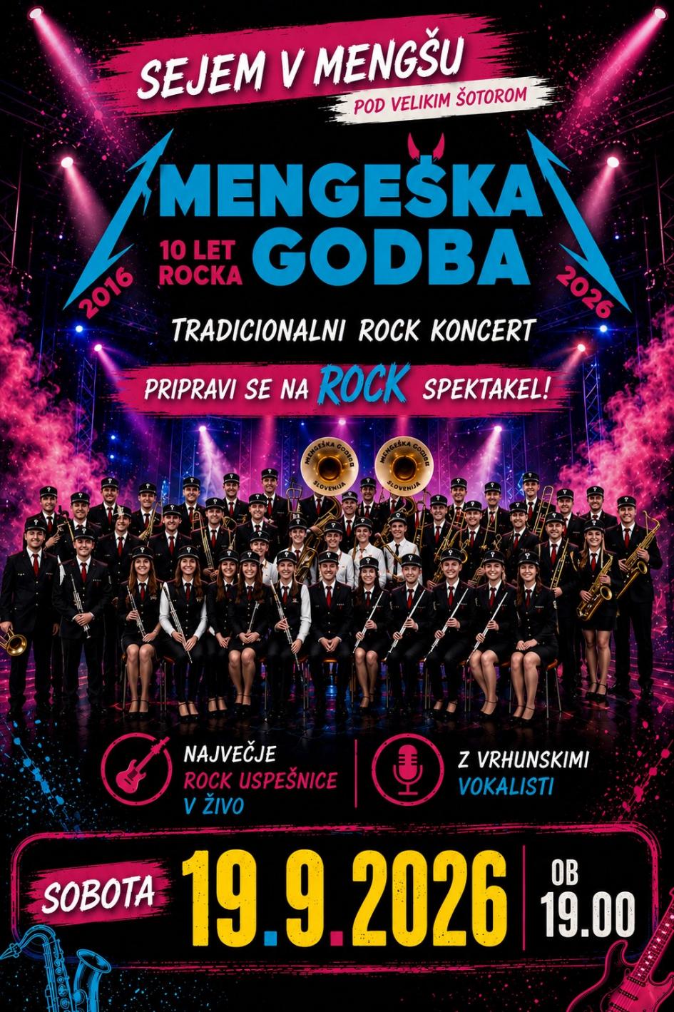 SEJEM V MENGŠU - KONCERT MENGEŠKE GODBE